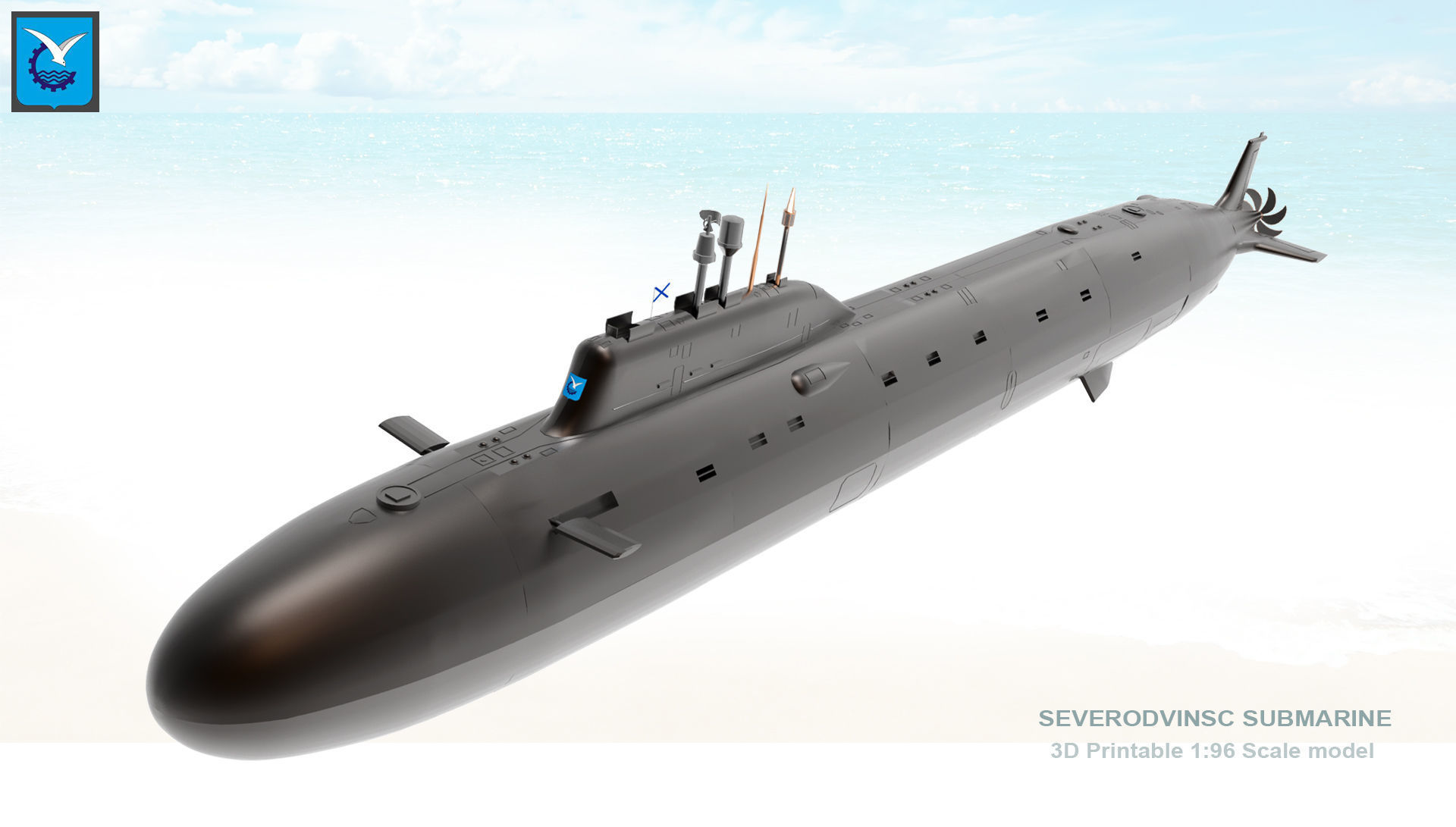 Severodvinsk Submarine 3D Print Model 3D print model_15