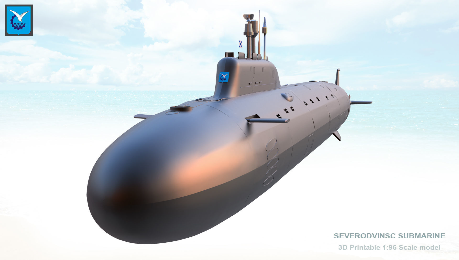 Severodvinsk Submarine 3D Print Model 3D print model_12