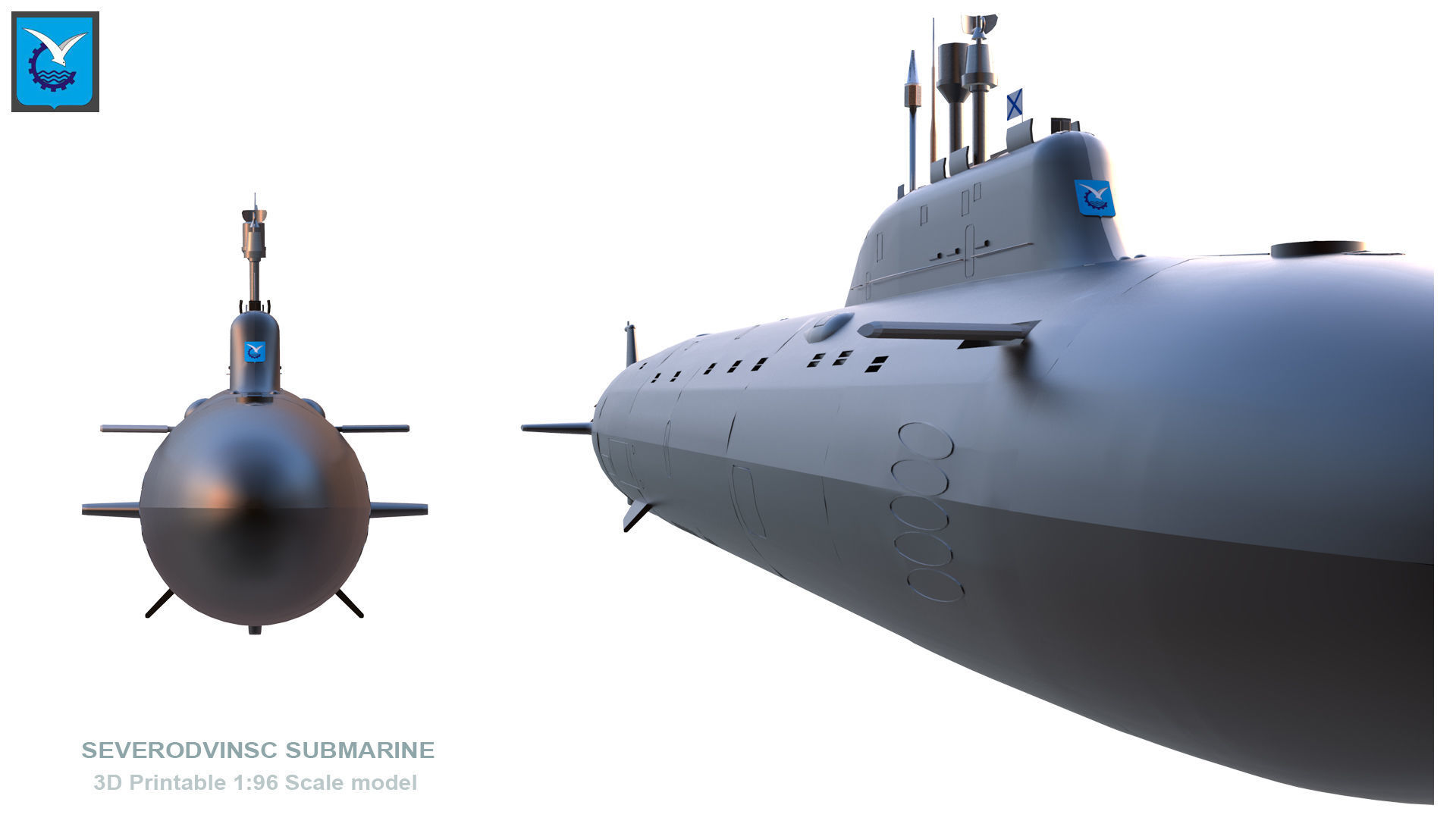 Severodvinsk Submarine 3D Print Model 3D print model_9