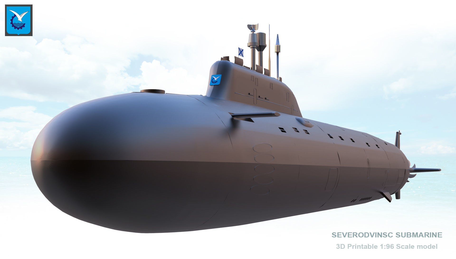 Severodvinsk Submarine 3D Print Model 3D print model_10