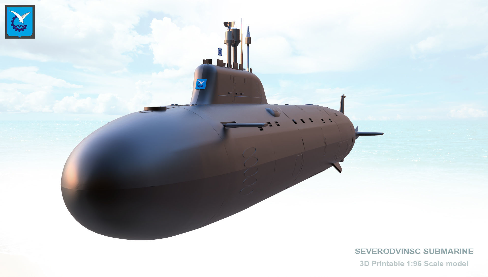 Severodvinsk Submarine 3D Print Model 3D print model_14