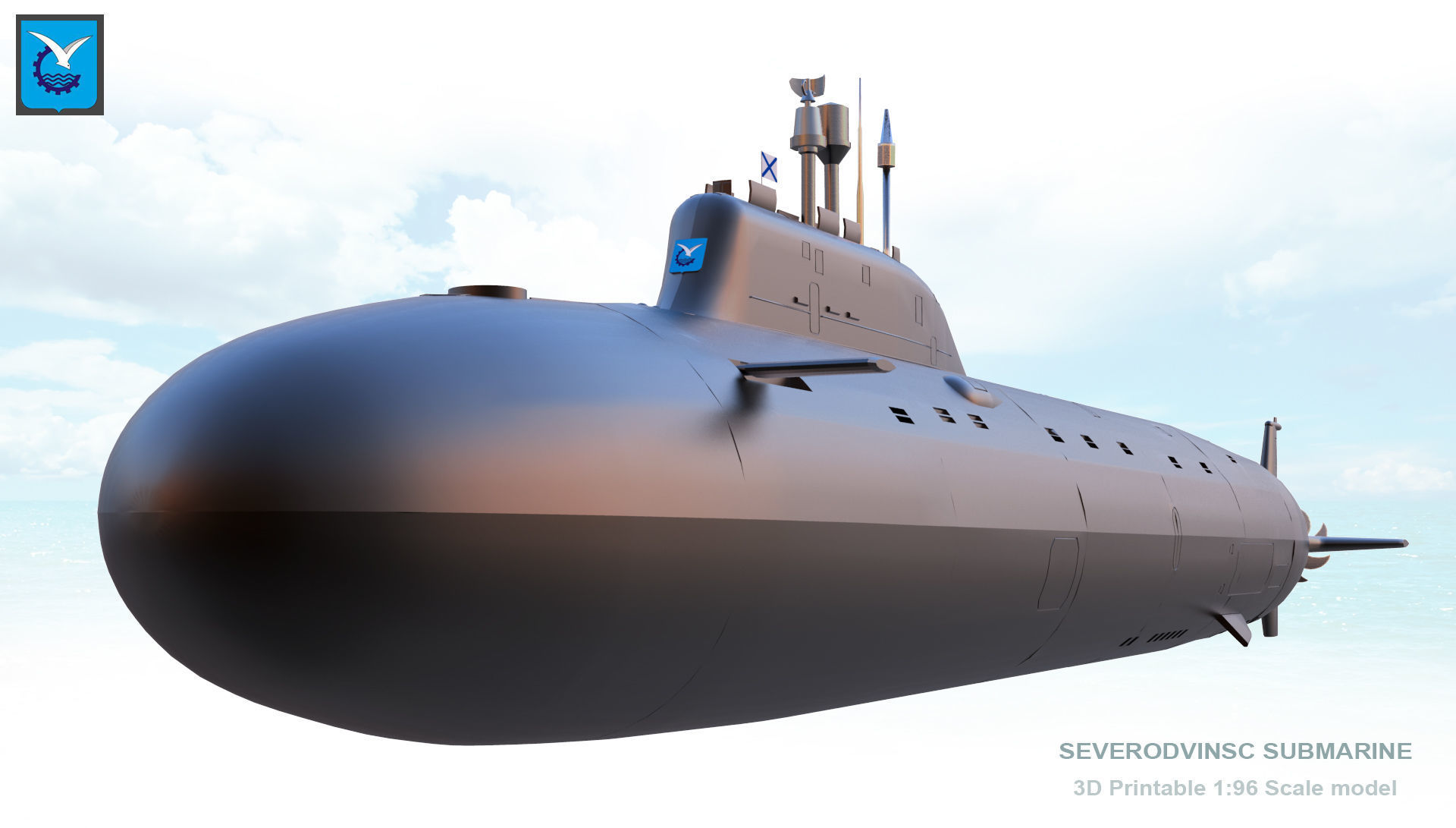 Severodvinsk Submarine 3D Print Model 3D print model_5