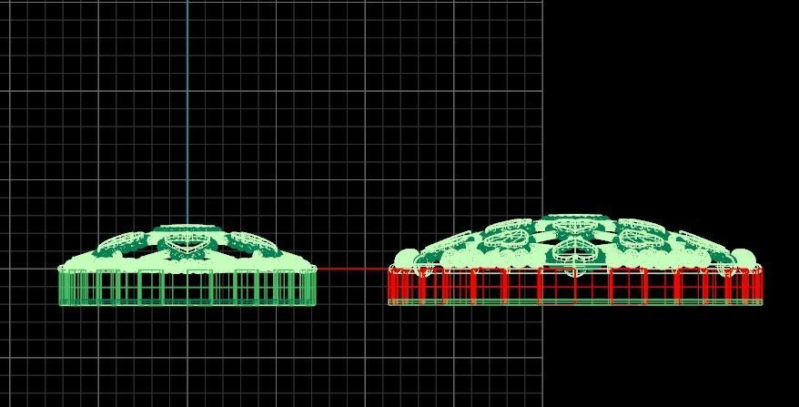 Plain locket Set 3D print model_5