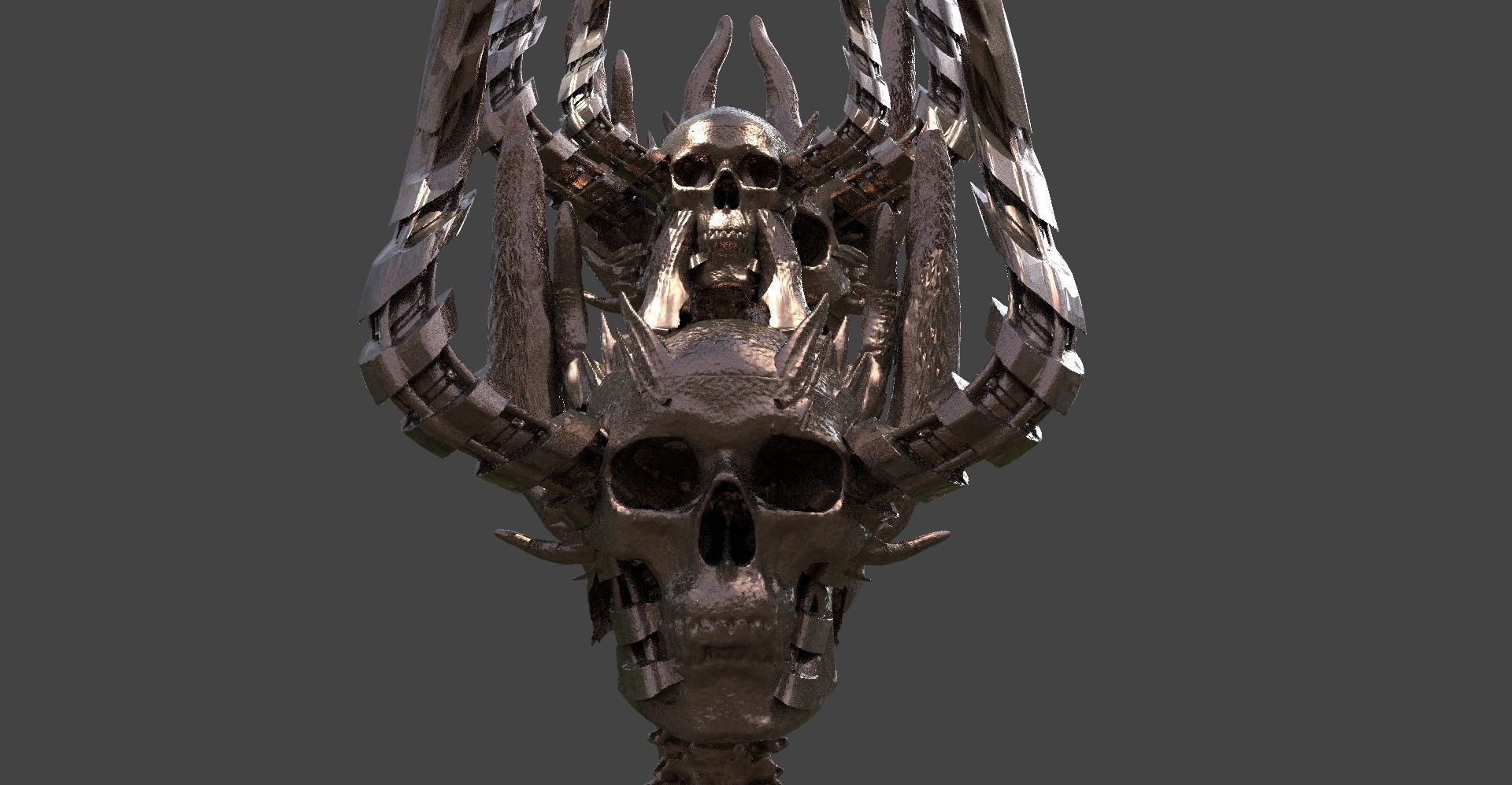 Dragon Crown Horned 2 designs 3D model_2
