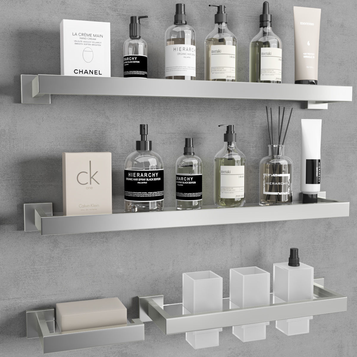 bathroom accessories set 31 3D model_1