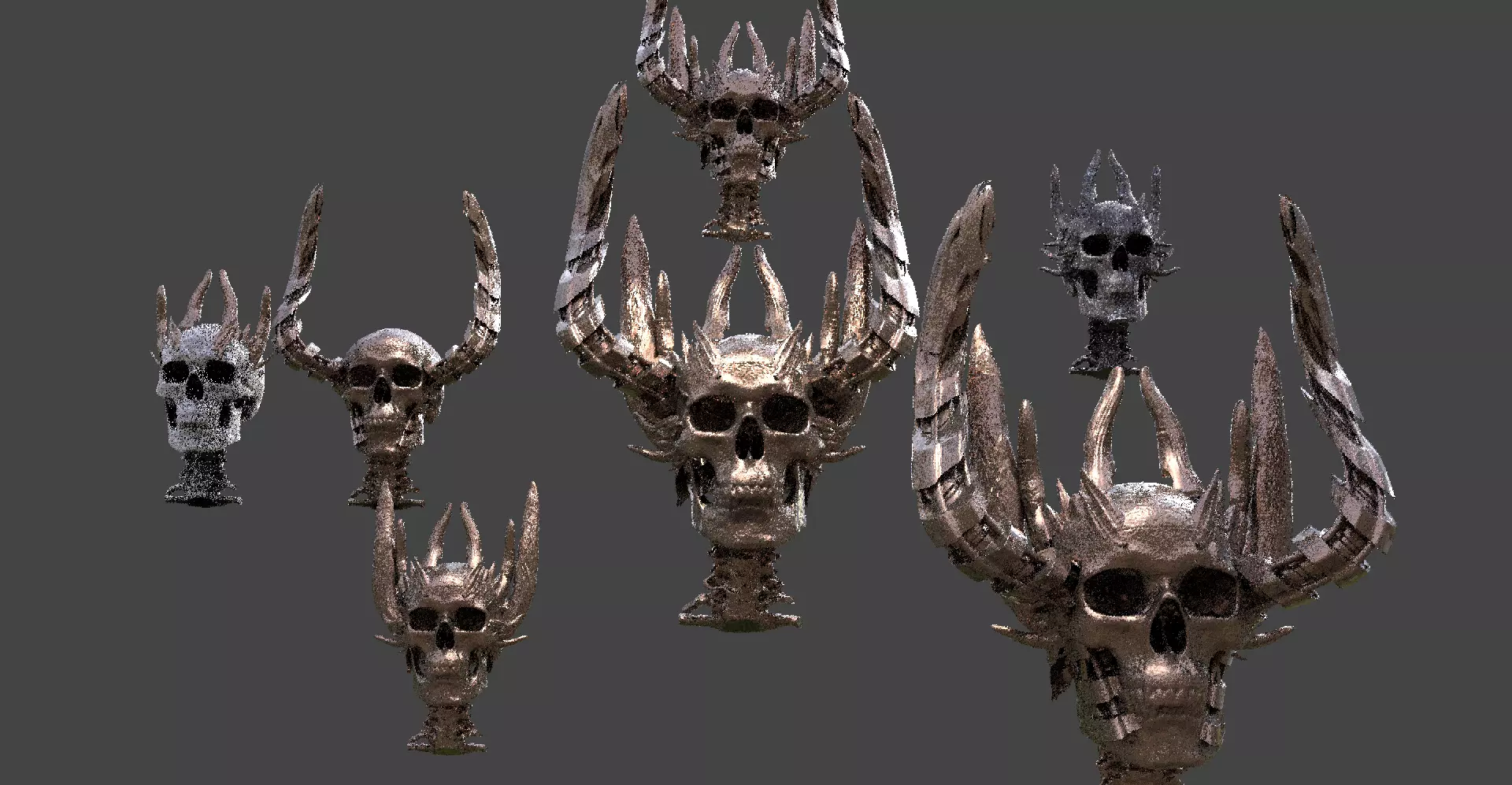 Dragon Crown Horned  collection 3D model_0