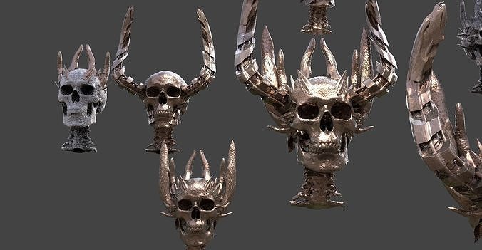 Dragon Crown Horned 5 designs 3D model