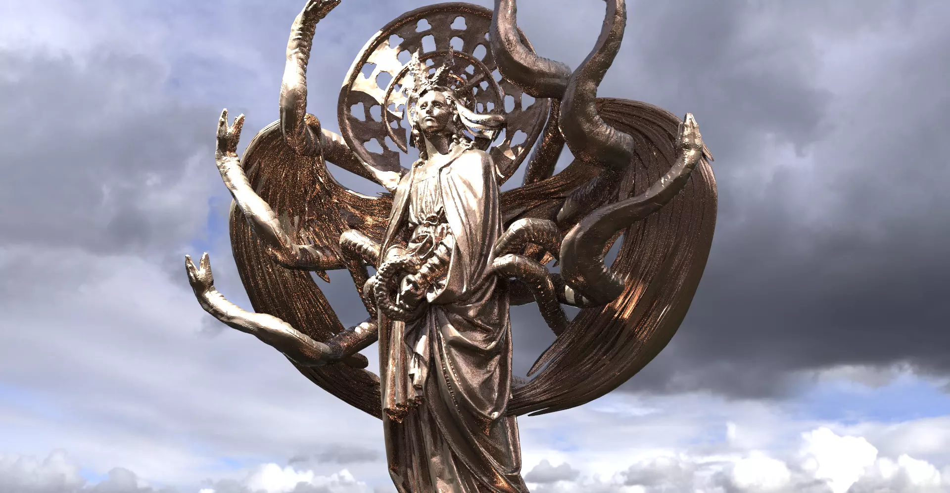 Angel of Garden of Eden 2  3D model_0