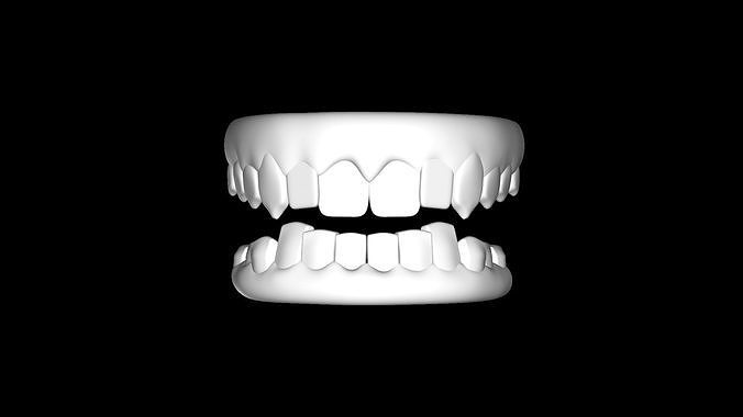 Teeth Dentures 3D file 3D print model