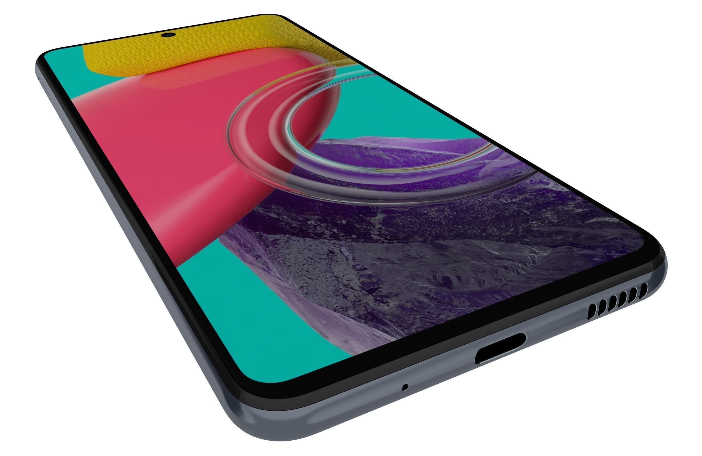 Samsung Galaxy M53 Blue 3D model_12