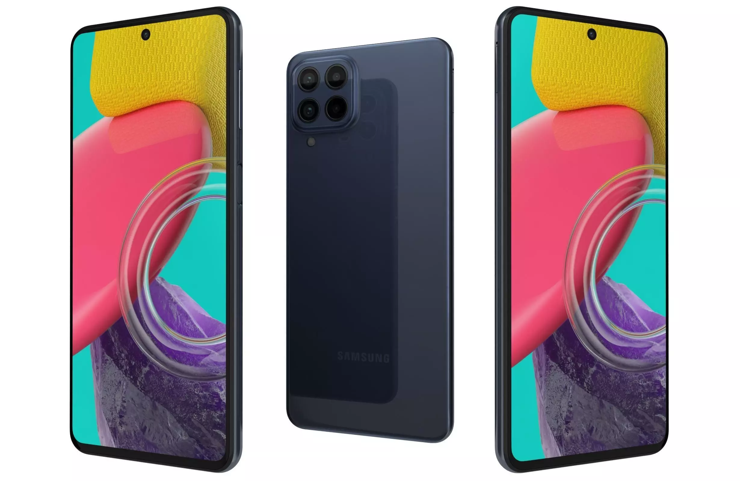 Samsung Galaxy M53 Blue 3D model_0