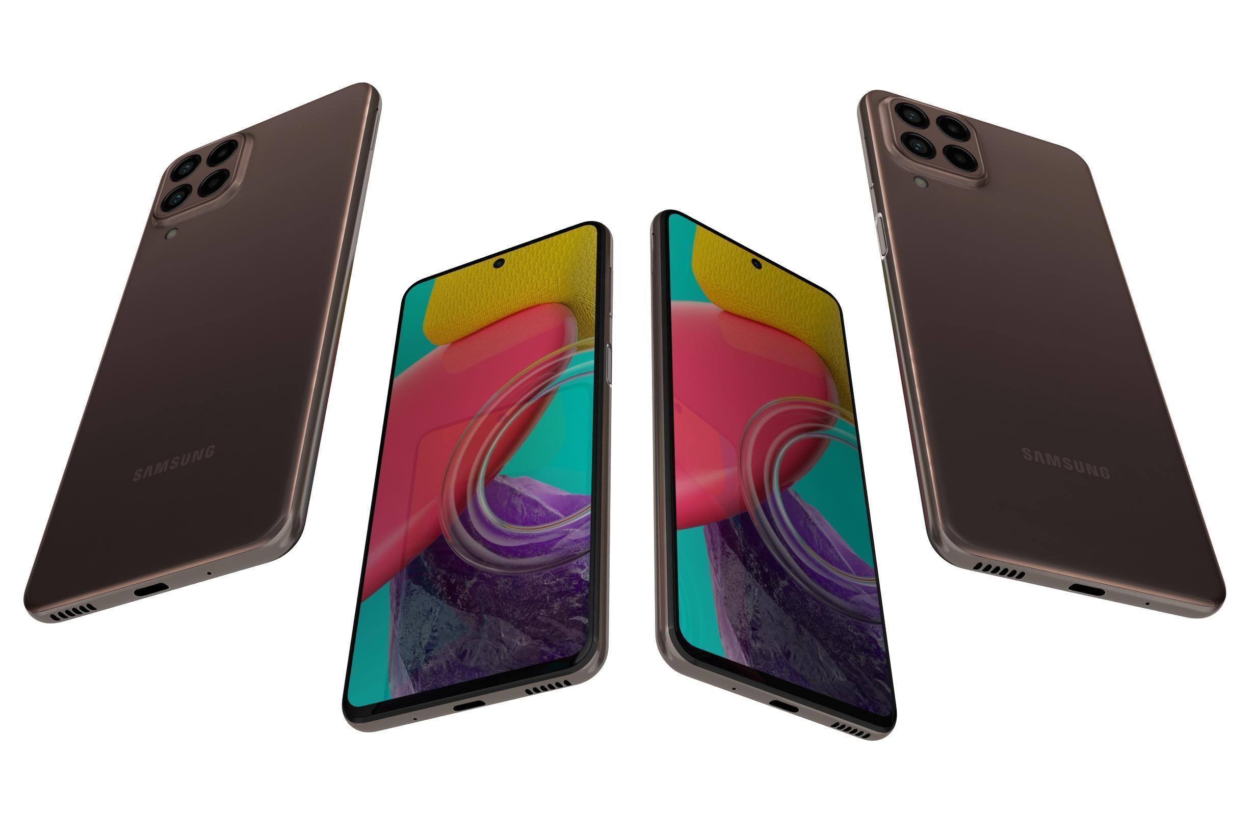 Samsung Galaxy M53 Brown 3D model_4