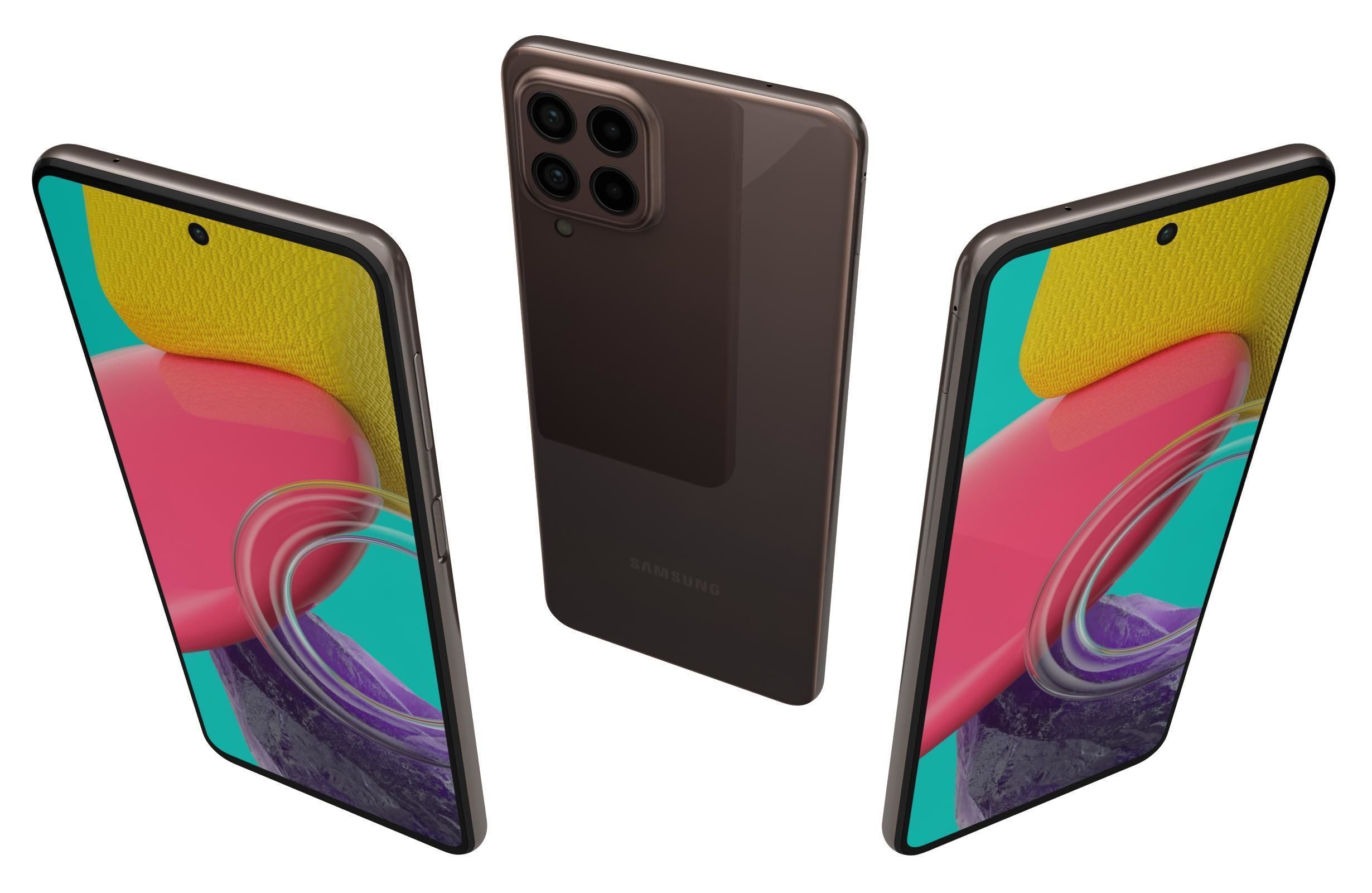 Samsung Galaxy M53 Brown 3D model_2