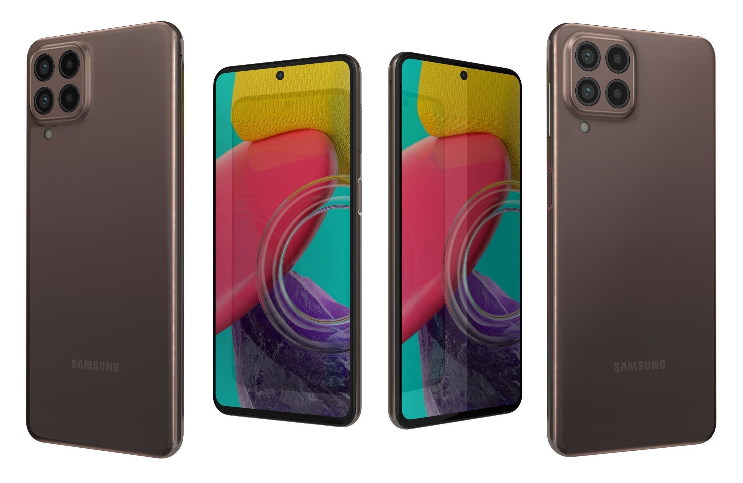 Samsung Galaxy M53 Brown 3D model_3