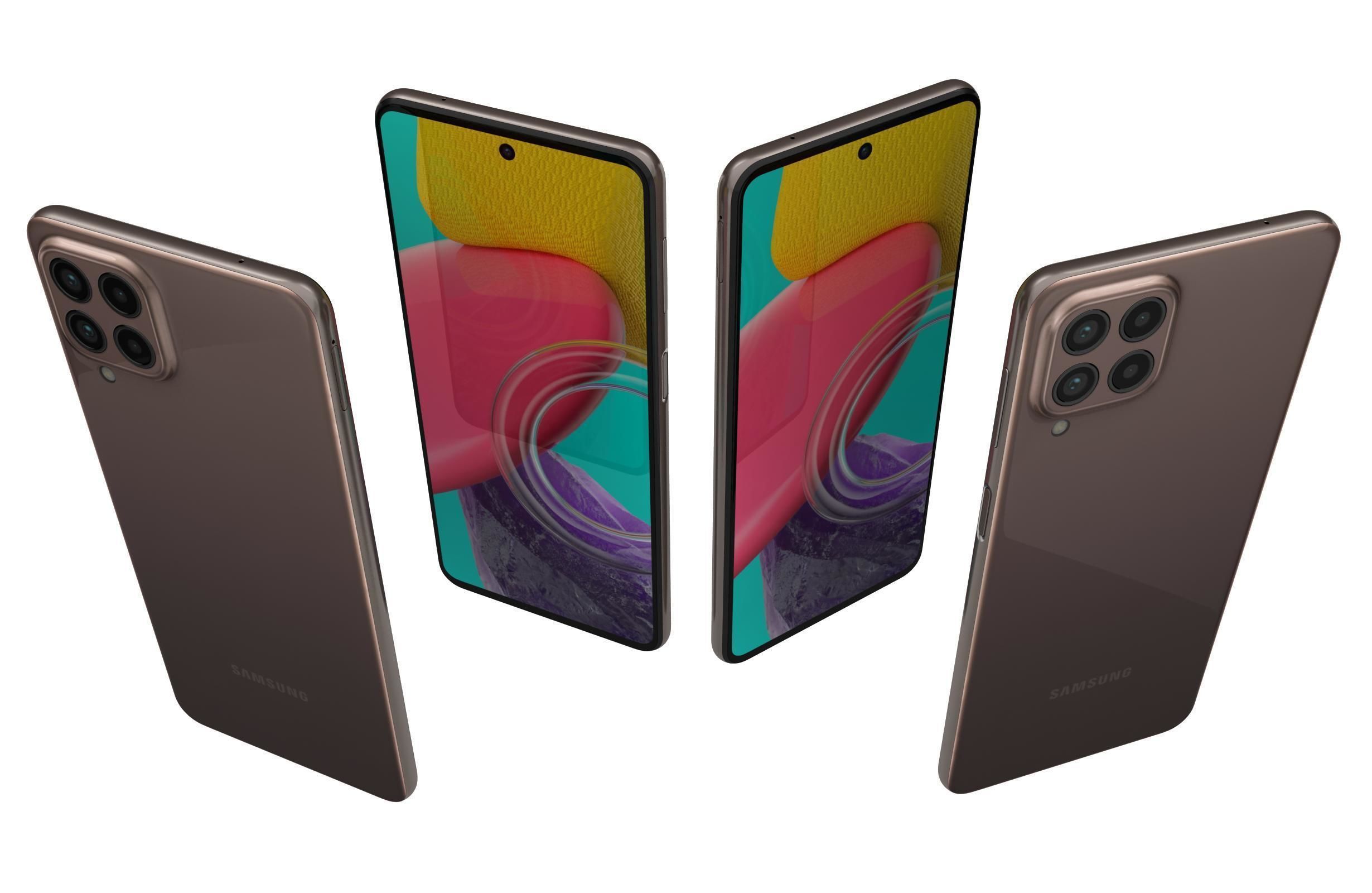 Samsung Galaxy M53 Brown 3D model_5