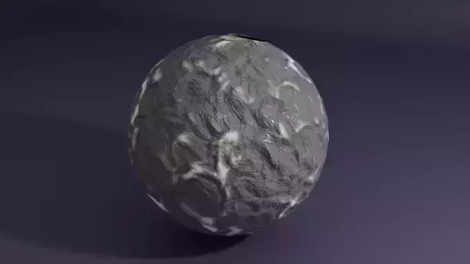 Procedurally generated rock PBR texture