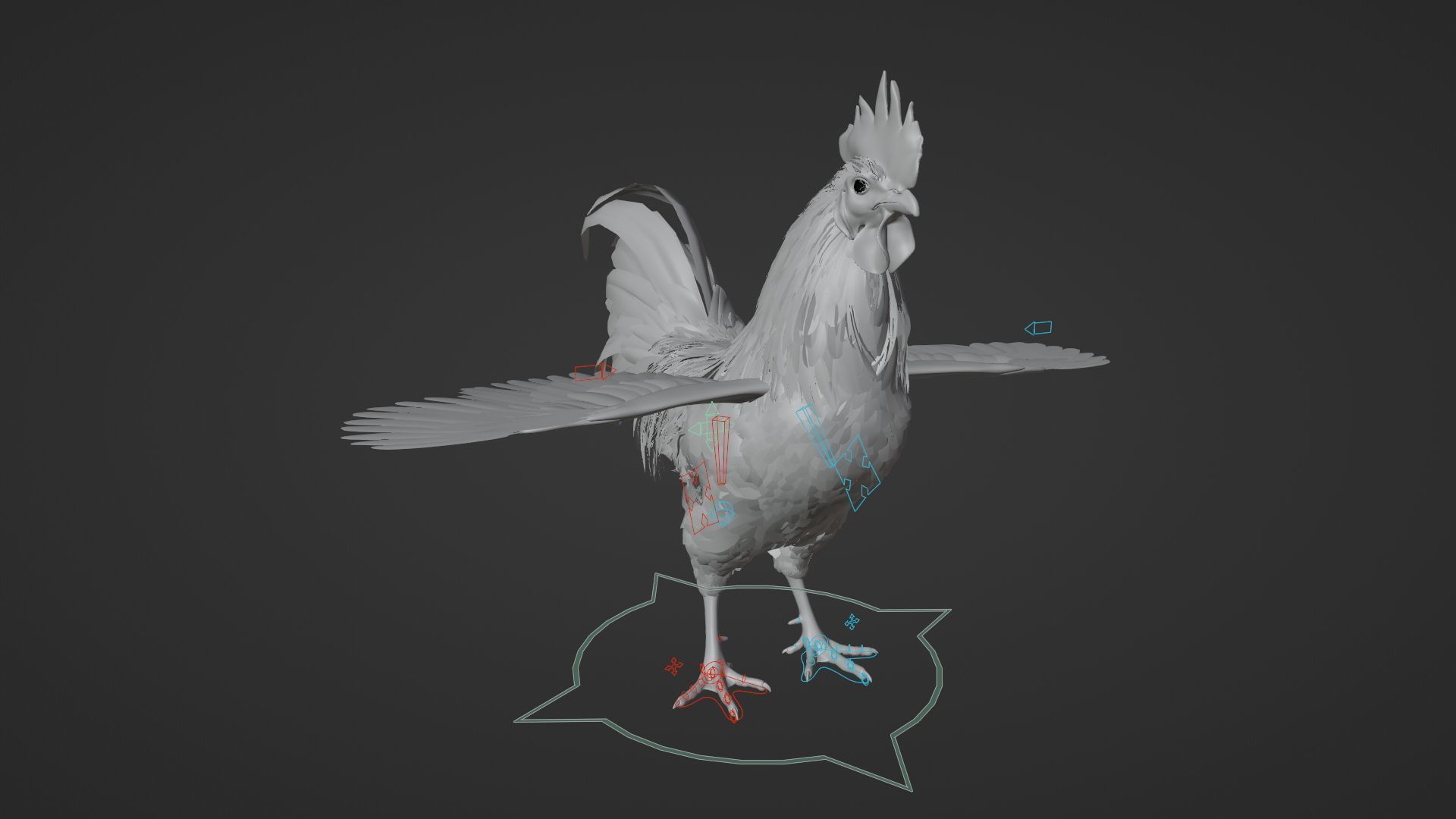 Black Cock Animated VFX Grace 3D model_23