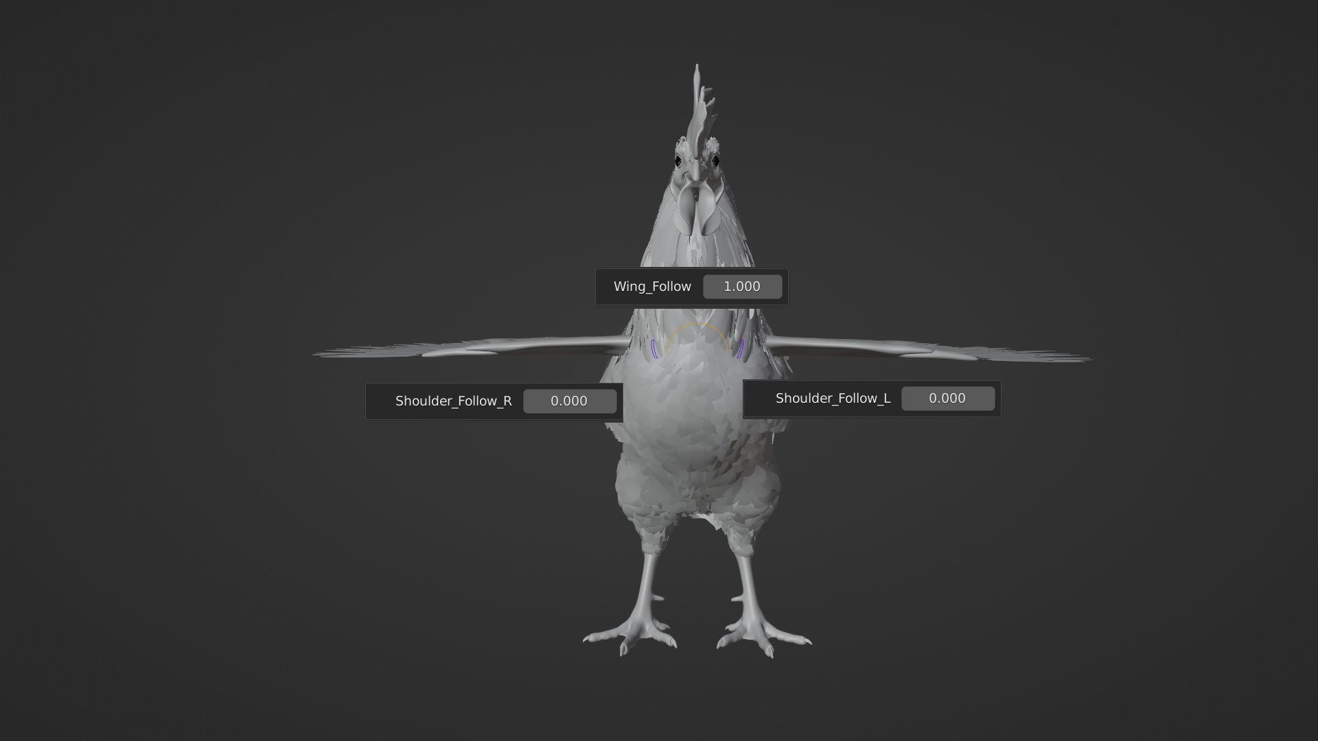 Black Cock Animated VFX Grace 3D model_26