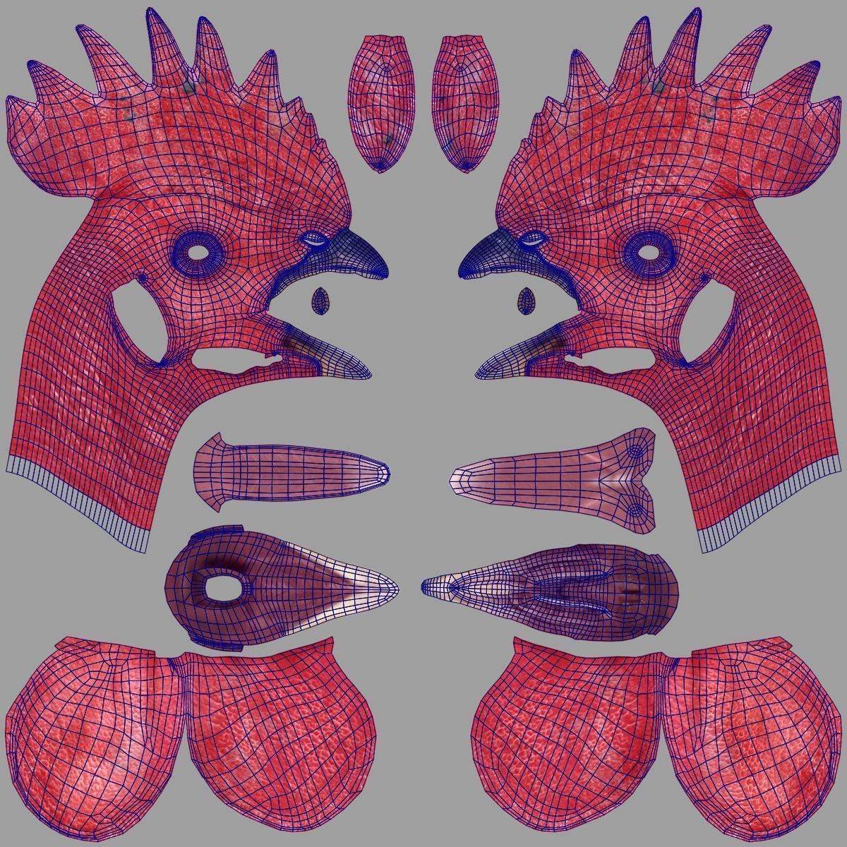 Black Cock Animated VFX Grace 3D model_45