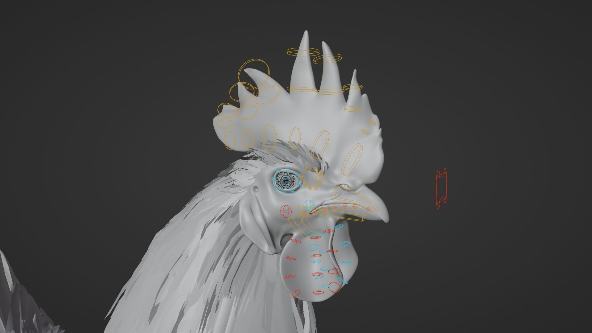 Black Cock Animated VFX Grace 3D model_27