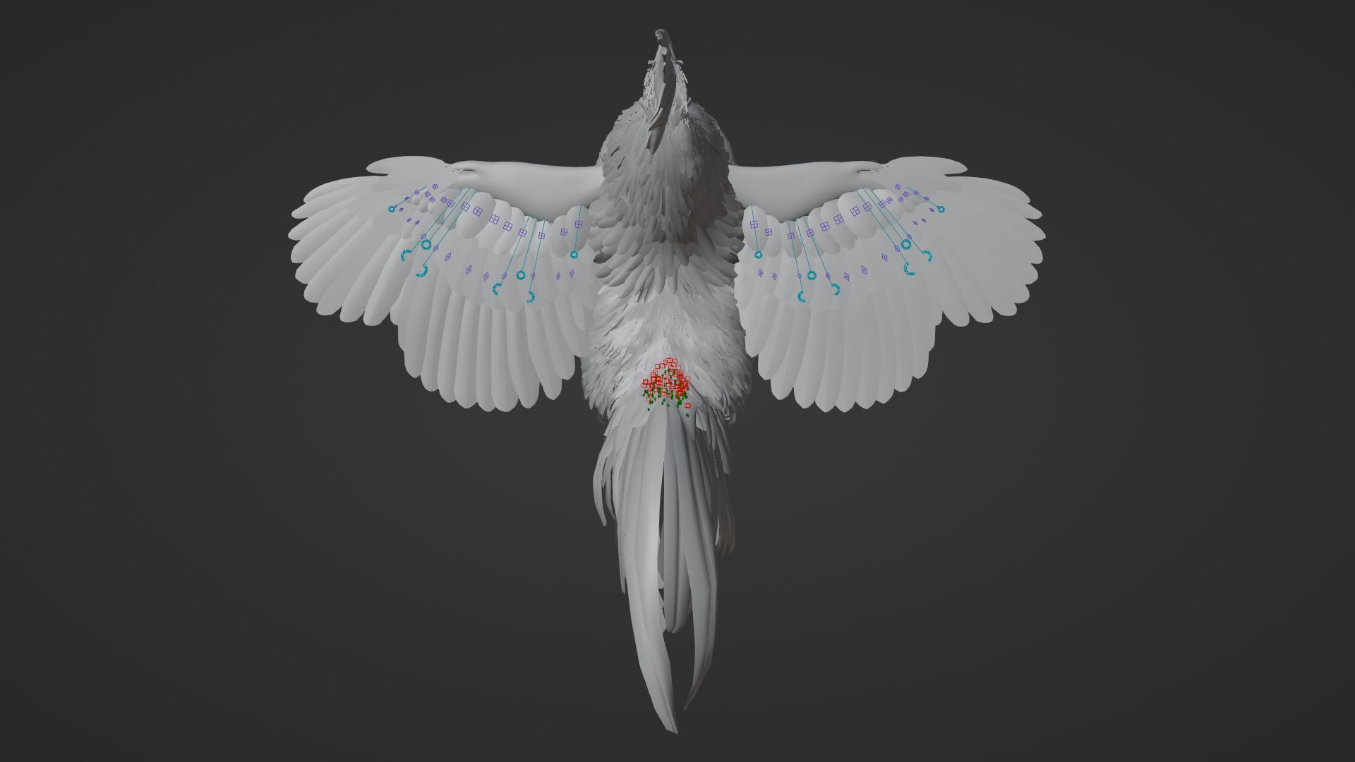 Black Cock Animated VFX Grace 3D model_30