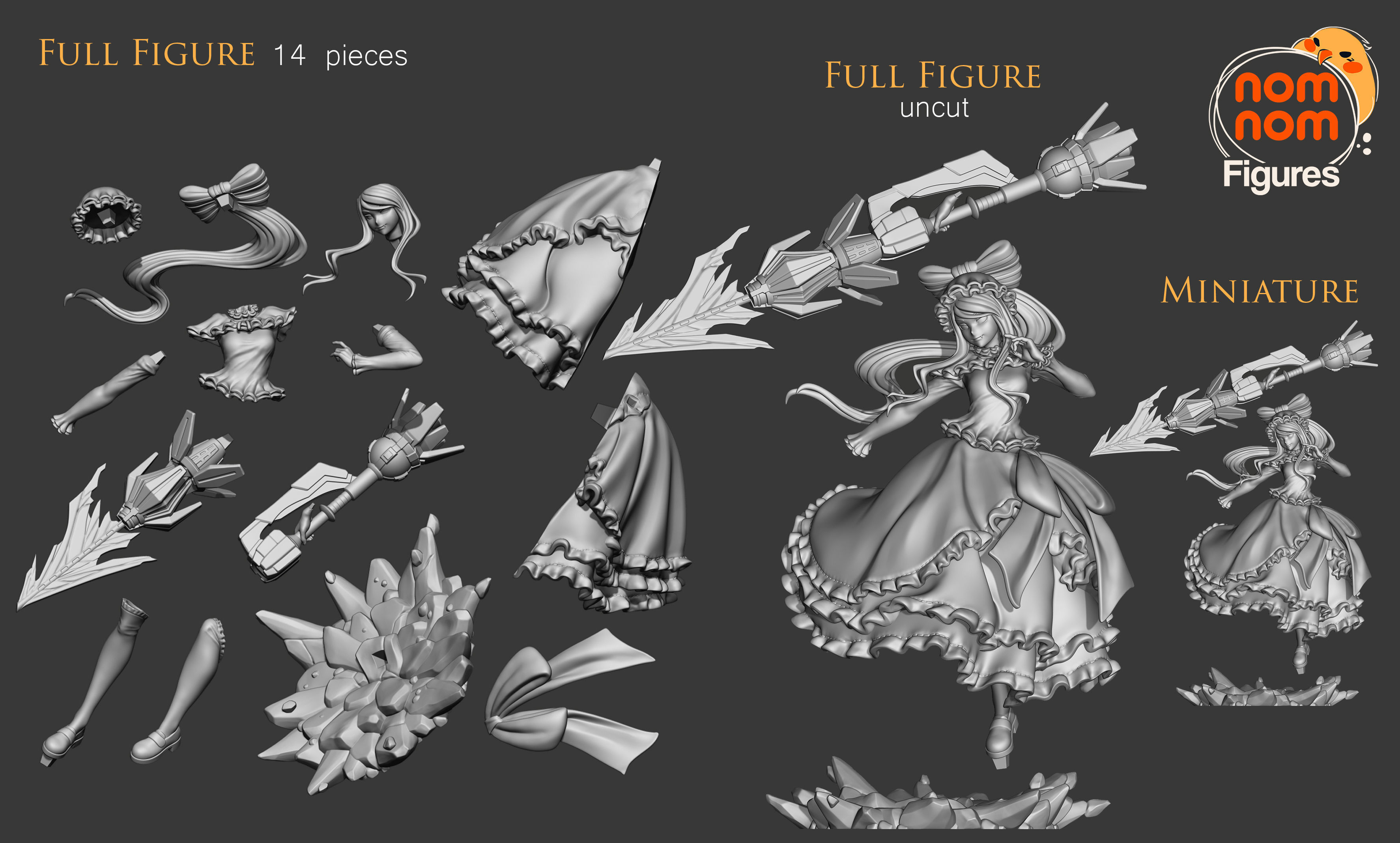 Shalltear Bloodfallen - Overlord 3D print model_7