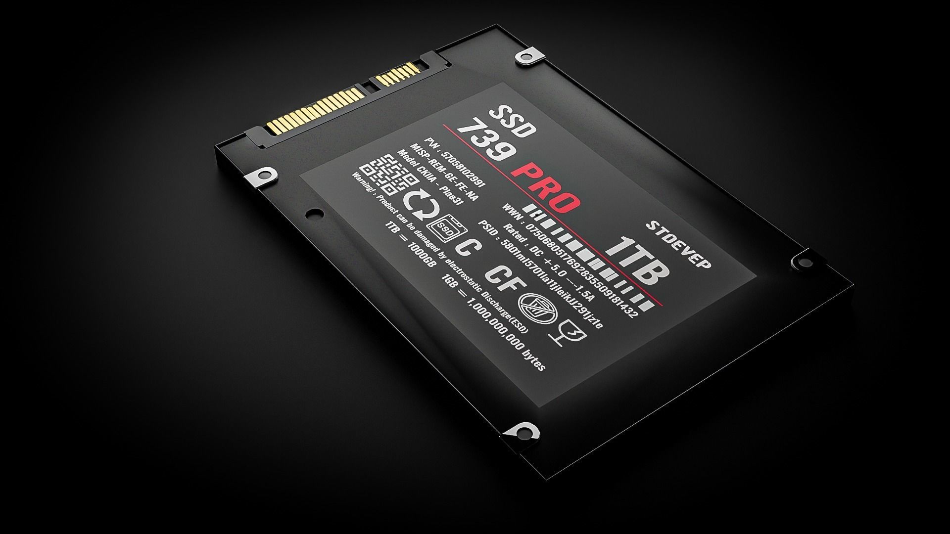 SSD 3D model Low-poly 3D model_5