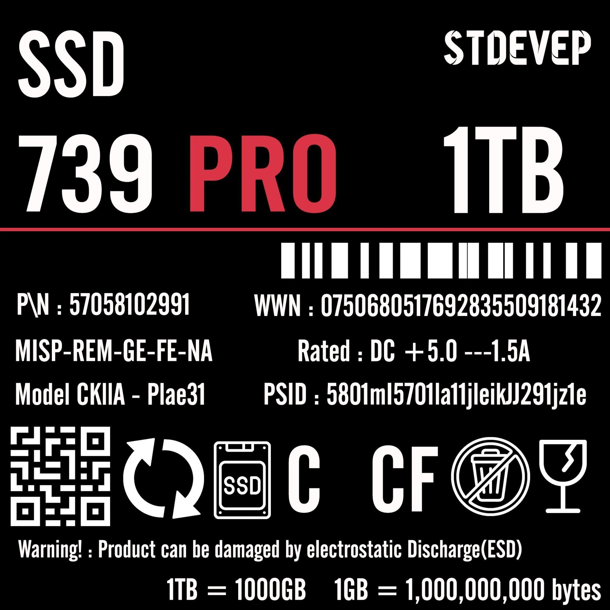 SSD 3D model Low-poly 3D model_8