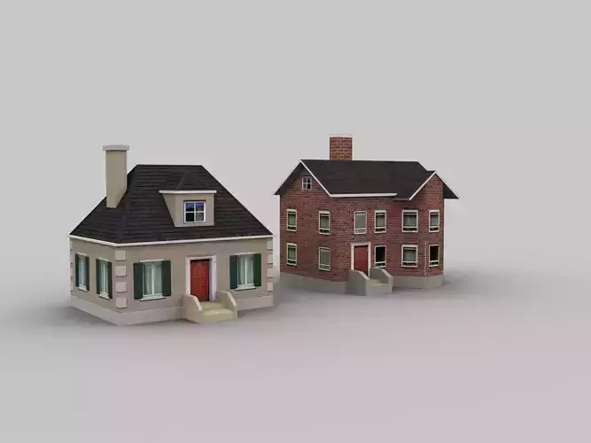 Low Poly House Pack 1