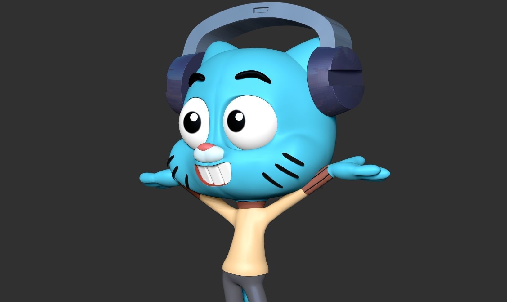 Gumball Watterson 3D print model_9