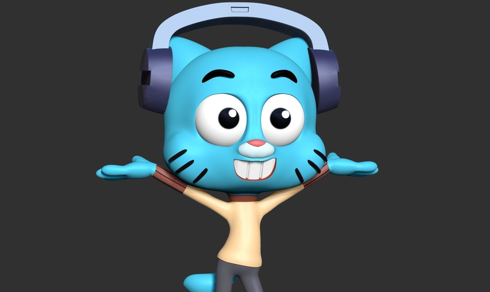 Gumball Watterson 3D print model_5