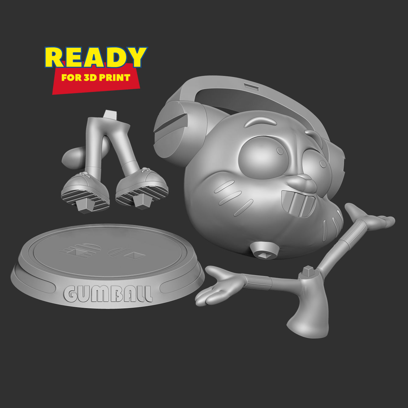 Gumball Watterson 3D print model_2