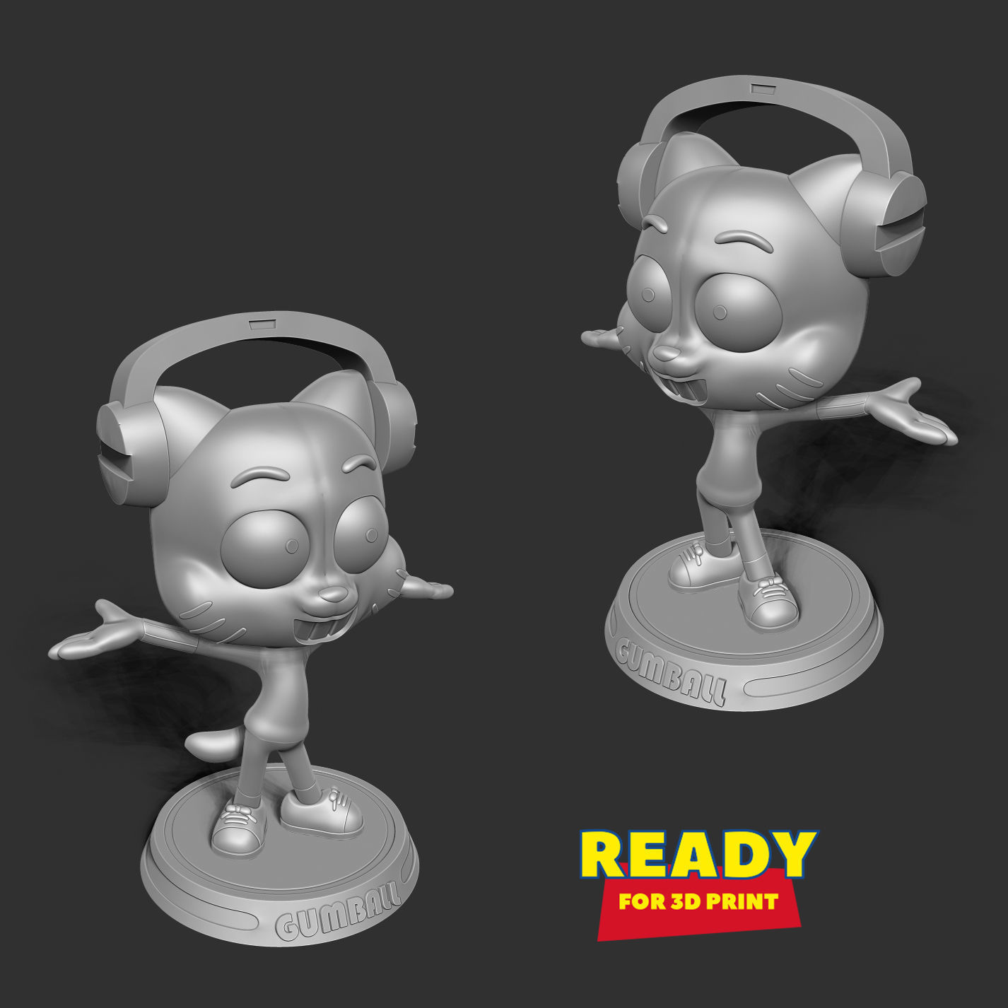 Gumball Watterson 3D print model_3
