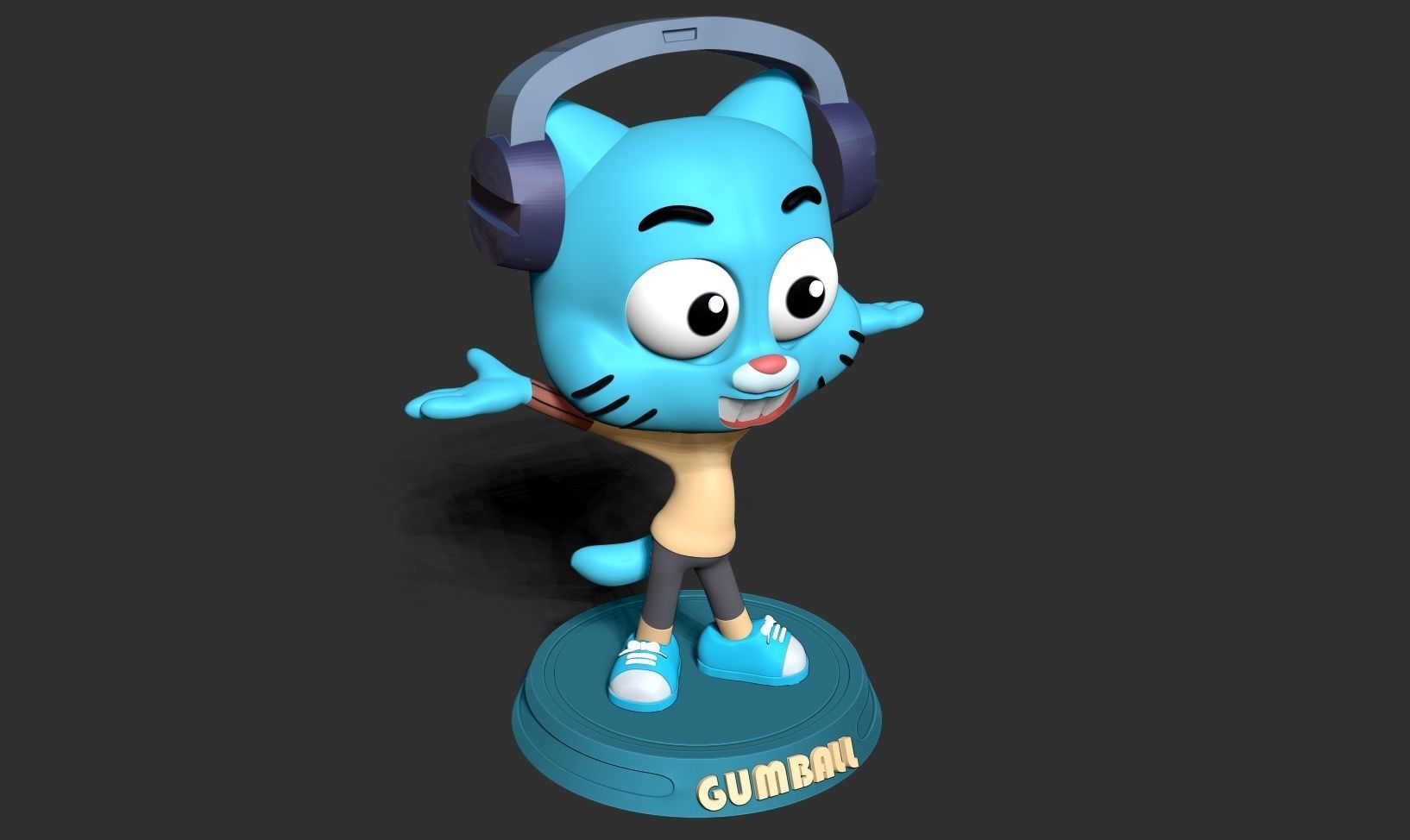 Gumball Watterson 3D print model_16