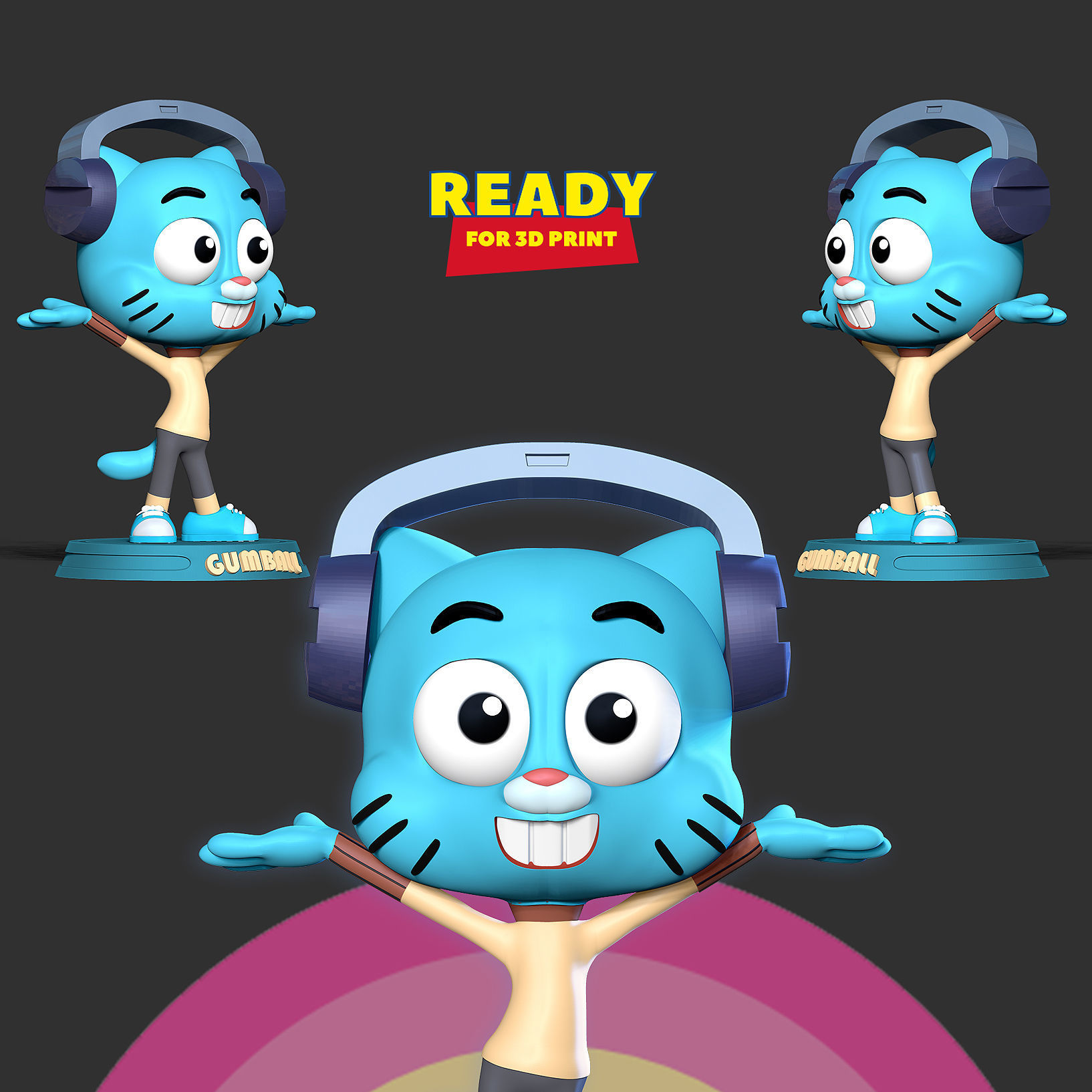 Gumball Watterson 3D print model_1