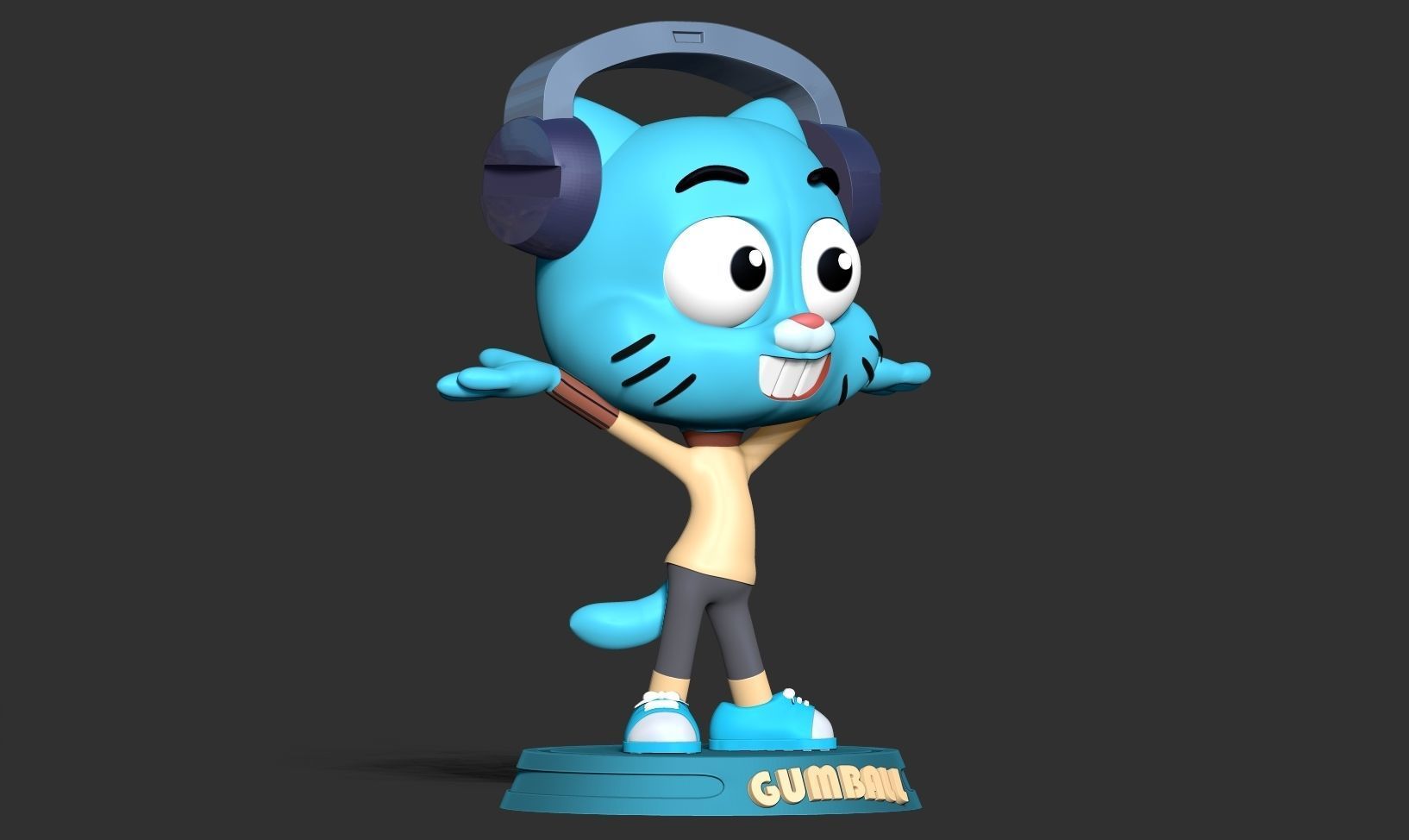 Gumball Watterson 3D print model_7
