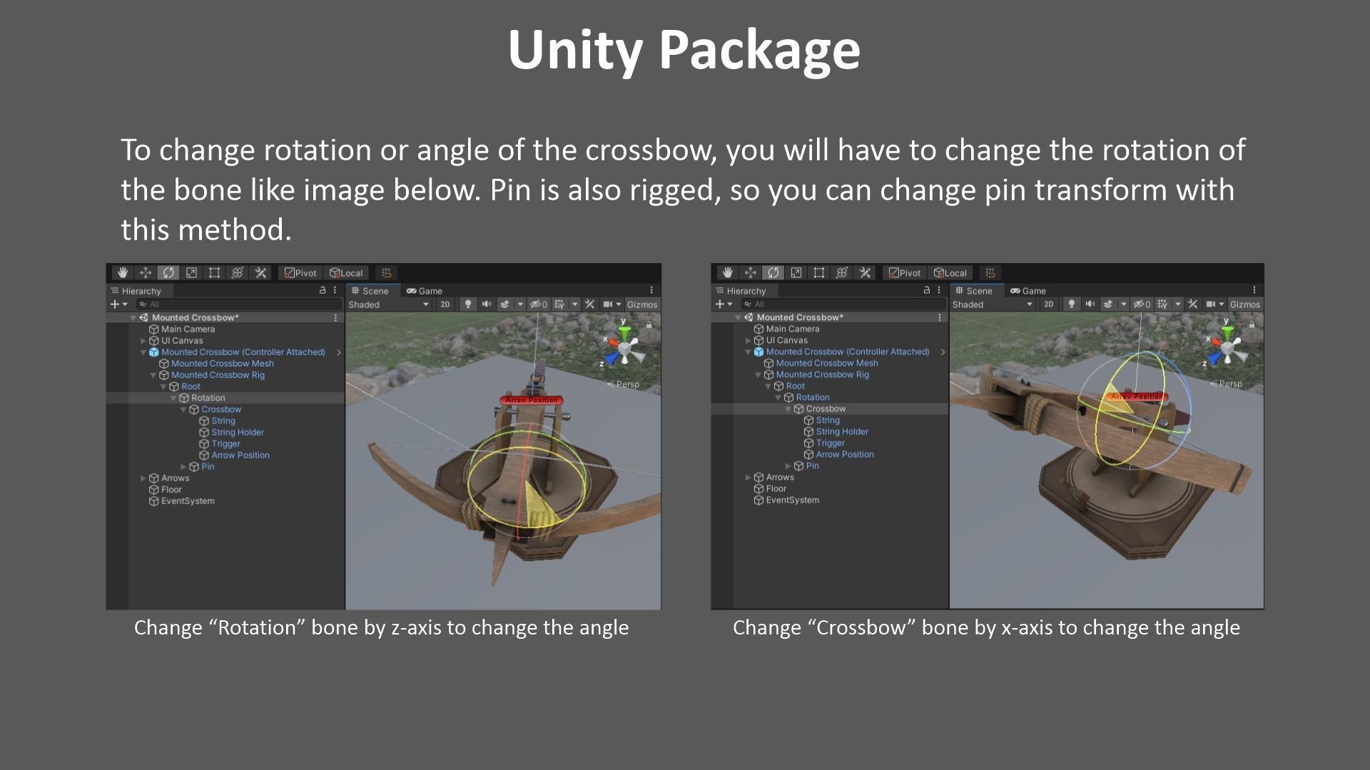 Mounted Crossbow Low-poly 3D model_19