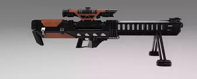futuristic sniper rifle