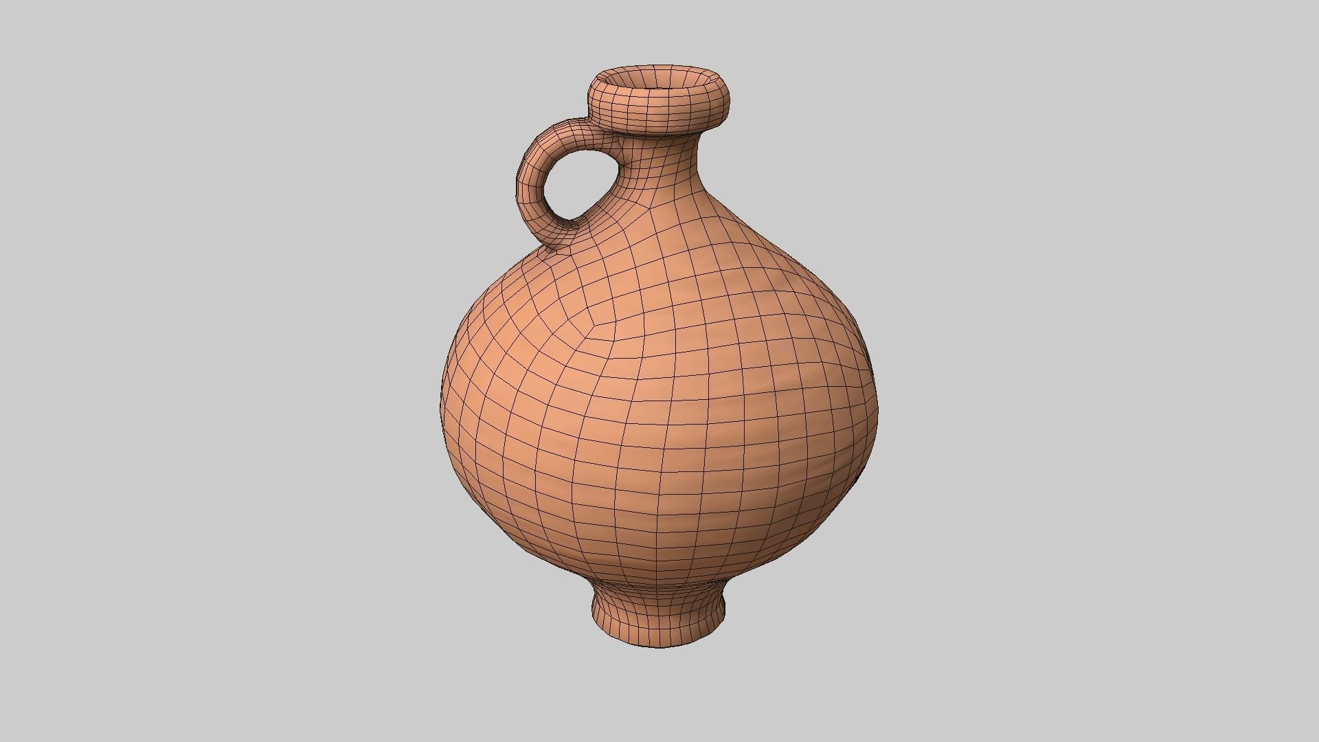 Antique clay jug 01 3D model_15