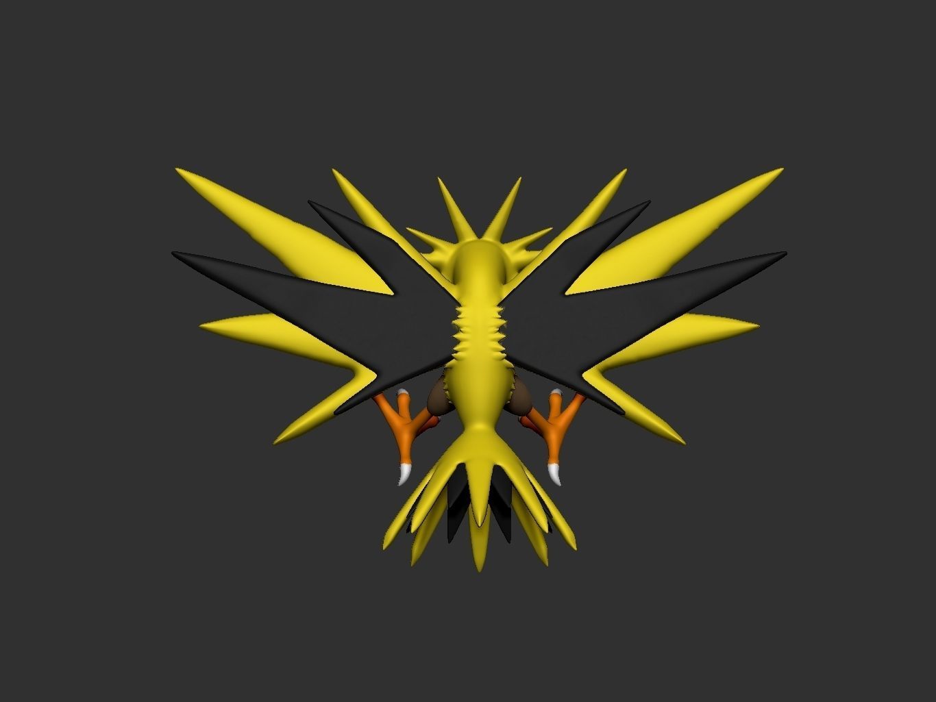 pokemon zapdos 3D print model_7