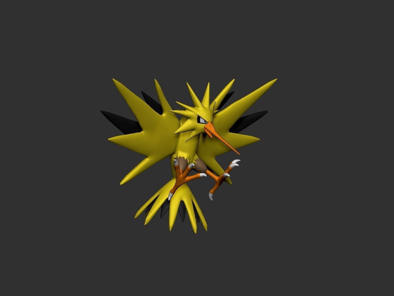 pokemon zapdos 3D print model_3
