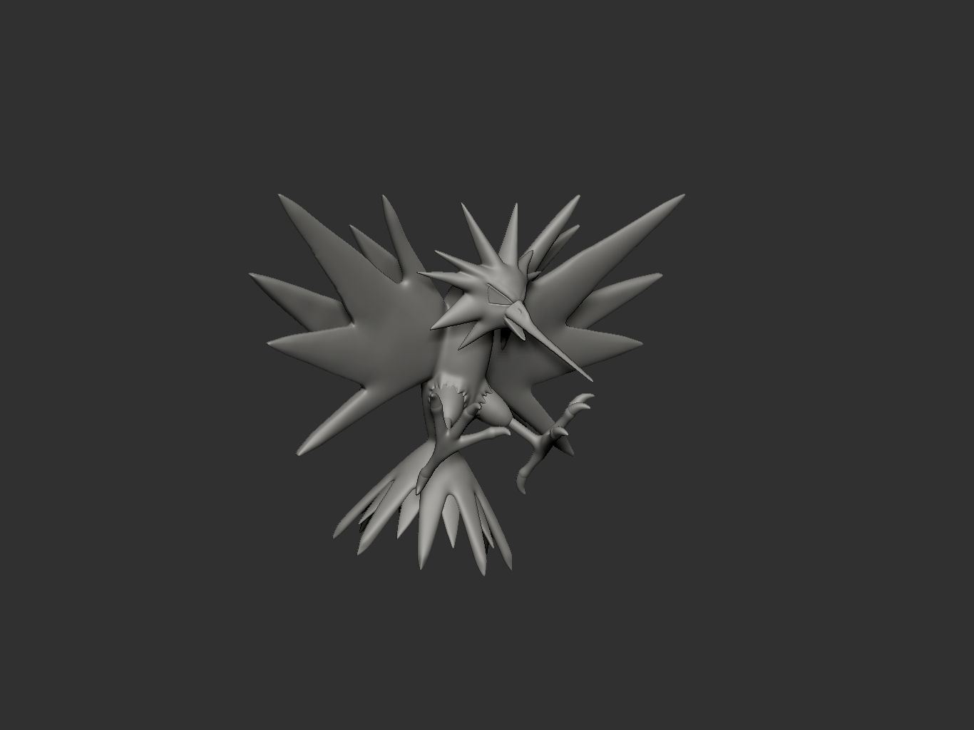 pokemon zapdos 3D print model_4