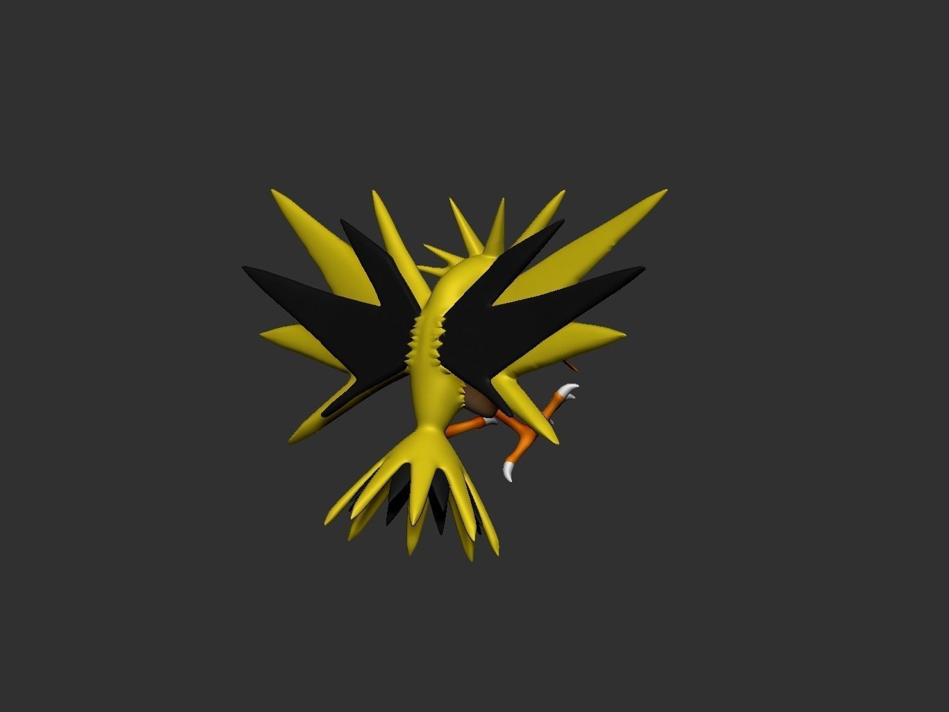 pokemon zapdos 3D print model_5