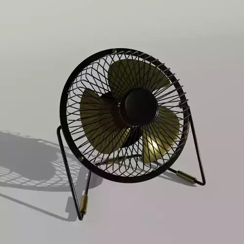 Retro Mini Fan 3D model