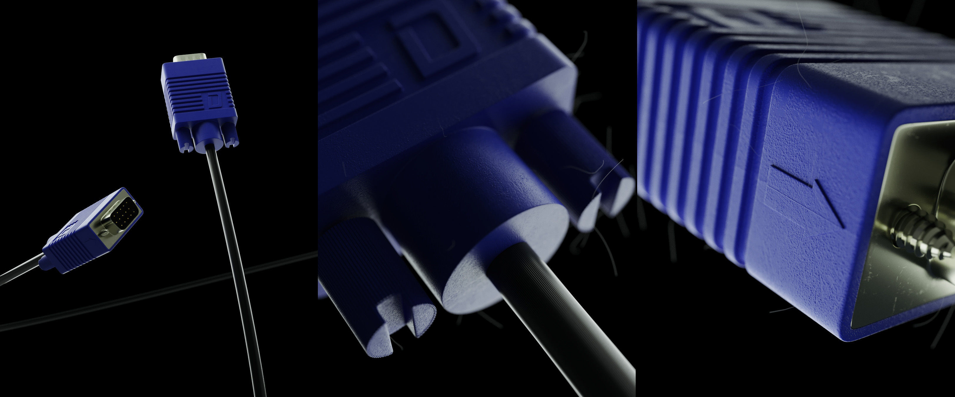 Cable Plugs Essentials 3D Model Collection_18