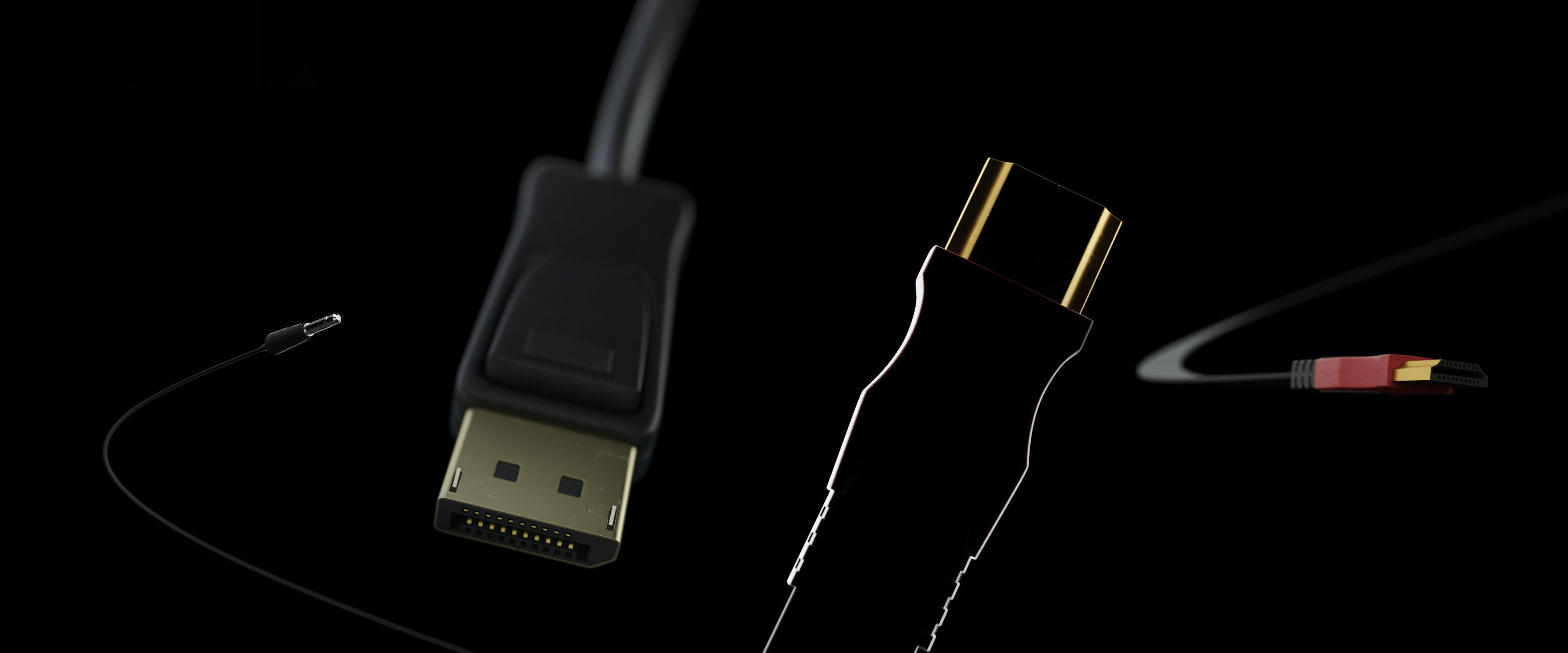 Cable Plugs Essentials 3D Model Collection_17