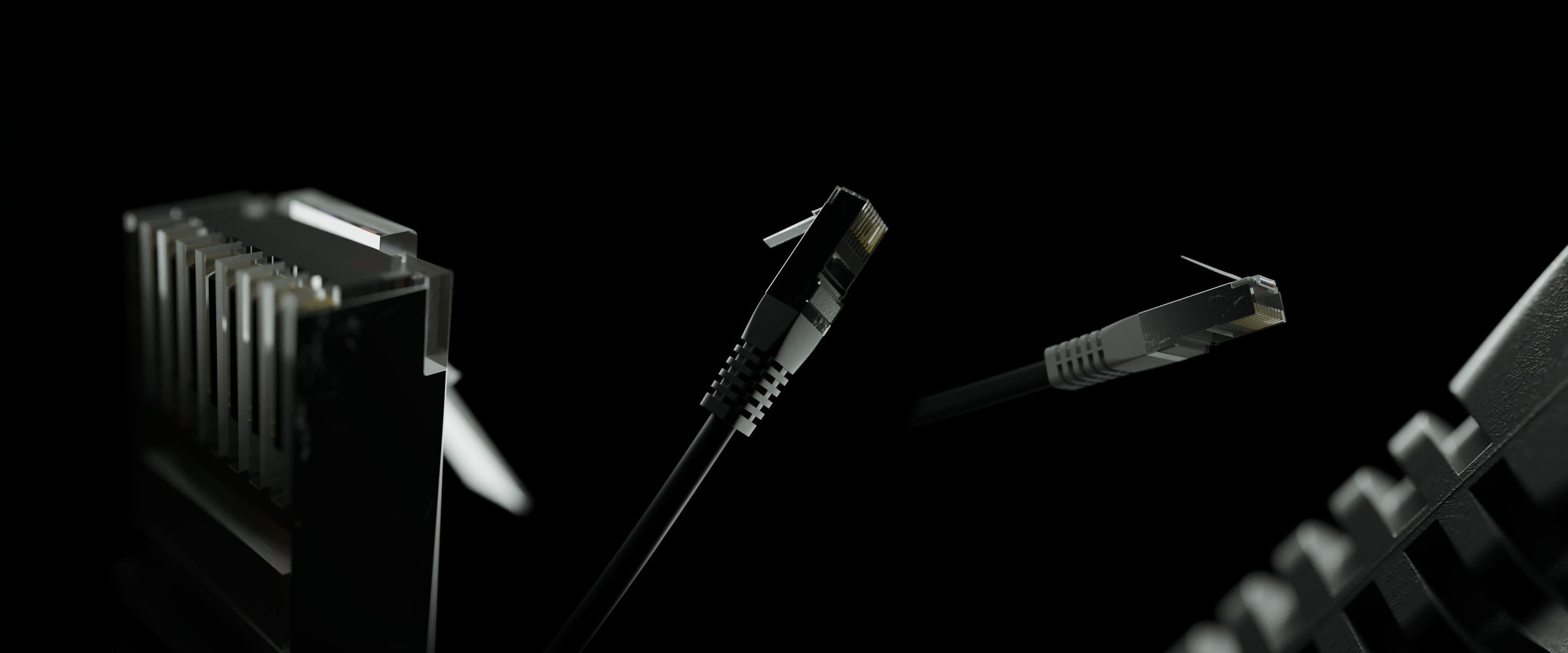 Cable Plugs Essentials 3D Model Collection_13