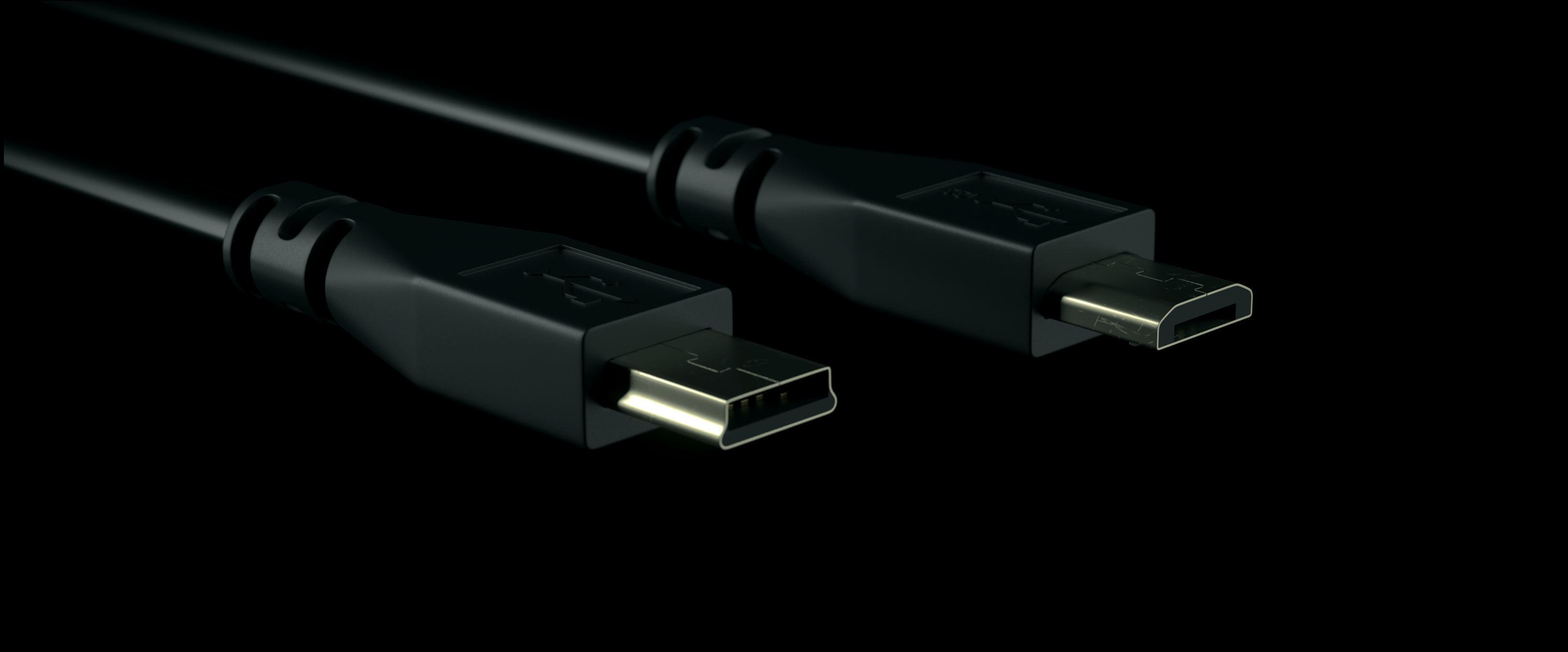 Cable Plugs Essentials 3D Model Collection_11