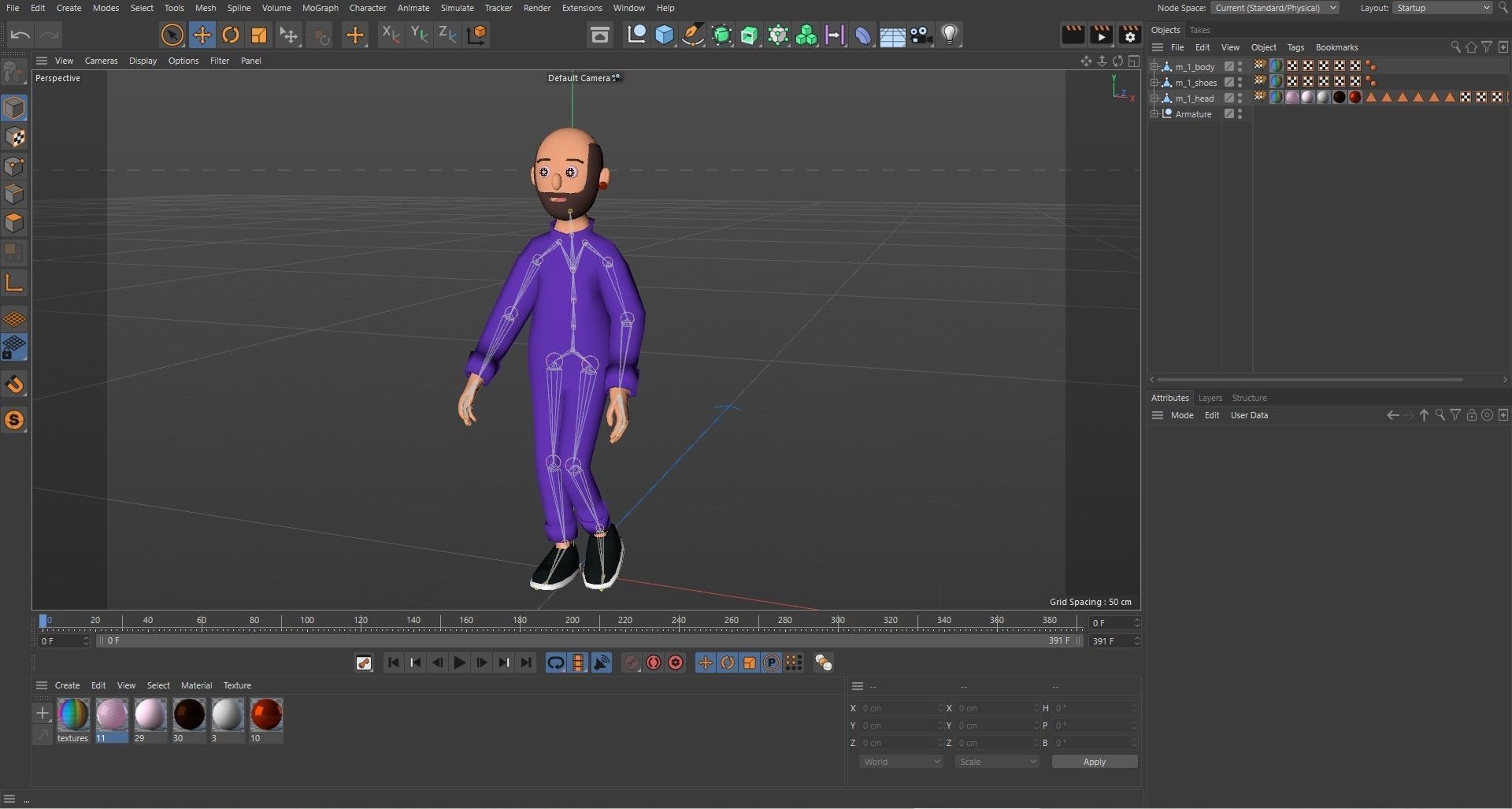 Cartoon characters 2 pajama pack 3d model Low-poly 3D model_20