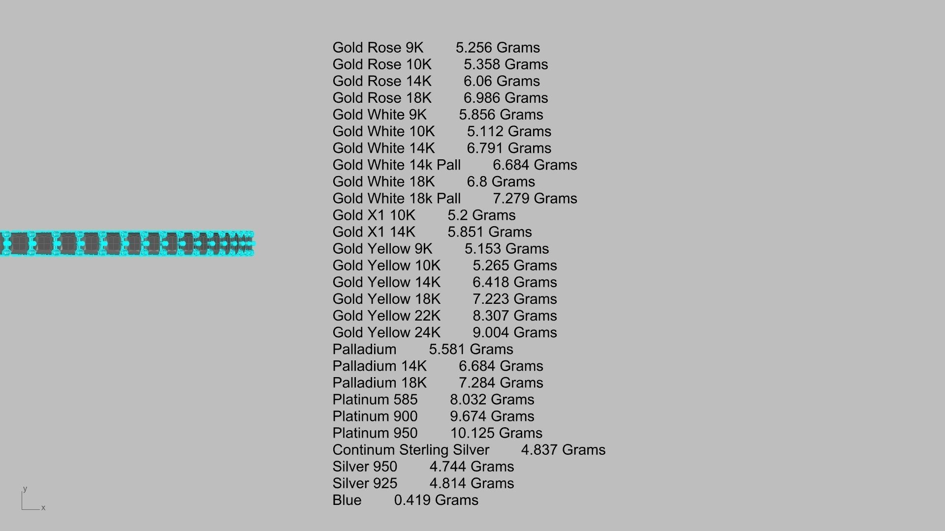 princesscut eternity bangle stl verified  3D print model_20